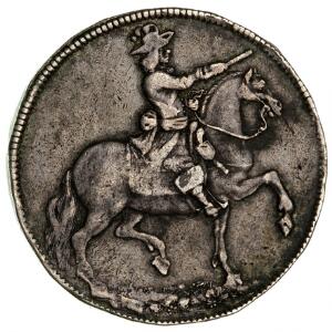 Christian V, 8 mark  2 krone 1675, græsbund, H 72, Aagaard 15, blanketrevne