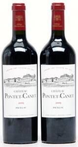 2 bts. Château Pontet Canet, Pauillac. 5. Cru Classé 2009 A hfin.