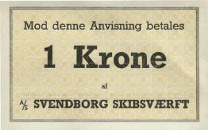 Svendborg Skibsværft, 1 krone u. år 1945
