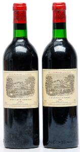 2 bts. Château Lafite Rothschild, Pauillac. 1. Cru Classé 1980 A-AB bn.