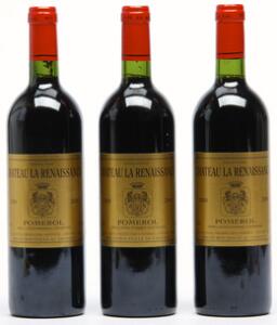 9 bts. Chateau La Renaissance, Pomerol 2000 A hfin. Owc.