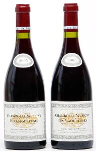 2 bts. Chambolle Musigny 1. Cru Les Amoureuses, Domaine J. F. Mugnier 2005 A hfin.