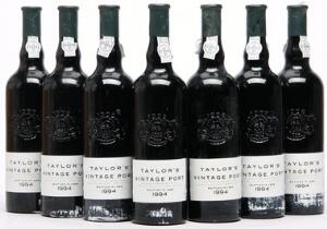 7 bts. Taylors Vintage Port 1994 A hfin.