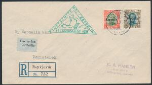 1930. Zeppelin-brev LUFTSCHIFF GRAF ZEPPELIN ISLANDFAHRT 1931.