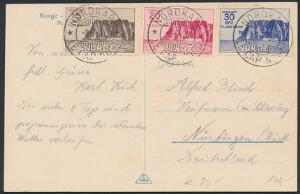 1930. Nordkapp I. Komplet sæt på brevkort