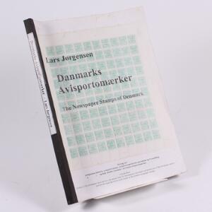 Litteratur. Danmarks Avisportomærker. Af Lars Jørgensen 2004. 195 sider. Brugt.
