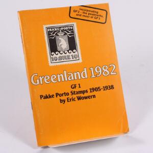Grønland. Litteratur. Pakke Porto Stamps 1905-1938. Af Wowern 1981. 92 sider.