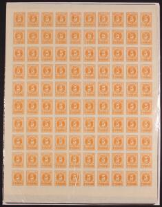 Estland. 1919. 5 P. orange, TAKKET Helark og 10 P. grøn i Helark.