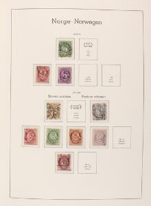 Norge. 1856-1990. Samling i pænt Leuchtturm-album med bedre i blandt. Se fotoudsnit