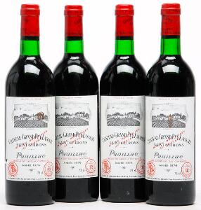 12 bts. Château Grand Puy Lacoste, Pauillac. 5. Cru Classé 1976 A-AB bn. Owc.