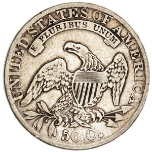 USA, 50 Cents 1832 large letters, KM 37