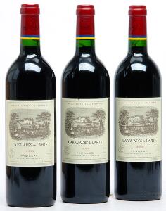 3 bts. Carruades de Lafite, 2wine Ch. Lafite Rothschild 2000 A hfin.