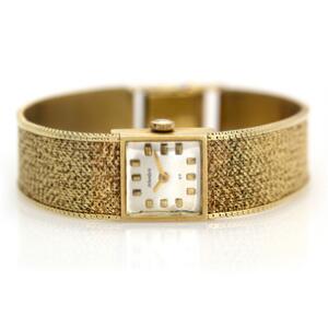 Rhodos Damearmbåndsur af 14 kt. guld. Mekanisk værk med manuelt optræk. 1950-60erne.