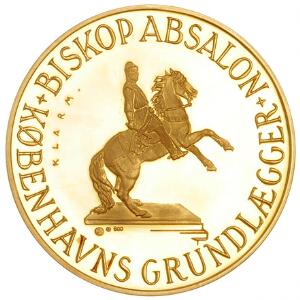 Københavns 800 års jubilæum 1167 - 1967, guldmedaille fra Panimex, 50 g 9001000