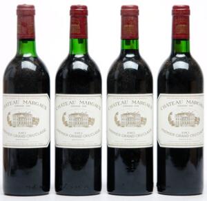 4 bts. Château Margaux, Margaux. 1. Cru Classé 1983