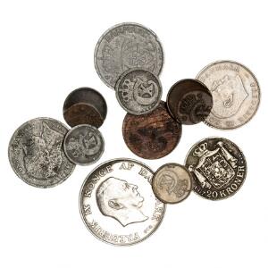 Lille samling falske årgangsmønter, fejlpræg, etc. 11