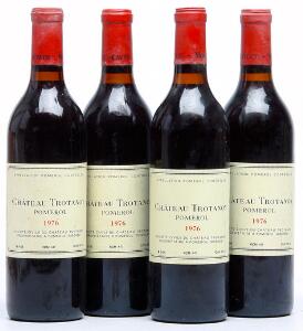 4 bts. Château Trotanoy, Pomerol 1976 A-AB bn.