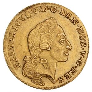 Frederik V, kurantdukat  12 mark 1761, H 22E, S 3