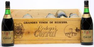 12 bts. Rioja Gran Reserva, Bodegas Corral 1976 Owc.