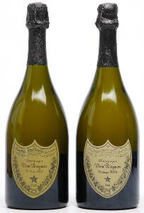 1 bt. Champagne Dom Pérignon, Moët et Chandon 2003 A hfin.  etc. Total 2 bts.
