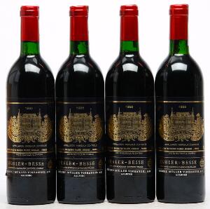 4 bts. Château Palmer, Cantenac - Margaux. 3. Cru Classé 1985 A-AB bn.