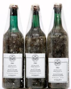 3 bts. South Coast White Muscat, The Massandra Collection 1963 Oc.