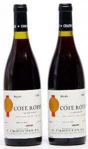 2 bts. Côte Rôtie, La Mordorée, M. Chapoutier 1990 A-AB bn.