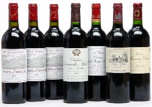 3 bts. Domaine de Chevalier, Pessac Leognan Grand Cru Classé 1996 A-AB bn.  etc. Total 7 bts.