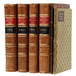 Johs. Ewald Samtlige Skrifter. 4 vols. Cph. 1780-1791. 1st ed. Illust. with engraved plates.  2 vols. 6