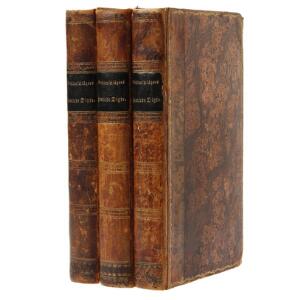 Adam Oehlenschläger Samlede Digte. 3 vols. Cph Forfatterens Forlag 1823. 1st ed. 8vo. Inscribed by the author to Anna Wexschall. 3
