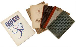 Collection of Salto-publications Axel Salto 12 vols. by Axel Salto or illust. by Salto, incl. Gelsted ed Det gyldne Æsel. Cph 1942.  11 vols. 12