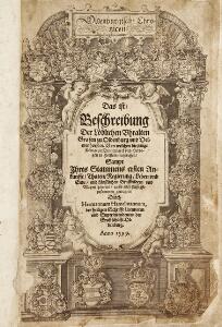 Hermannus Hamelmannus Oldenburgisch Chronicon [...]. Oldenburg 1599. Folio. Incomplete, 4 leaves replaced with facsimile.
