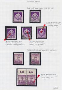 Tysk Rige. 1942. Heltemindedag. 6 Pf. lilla og Peter Henlein. 624 pf. violet. 4 sider med flere postfriske varianter m.m.