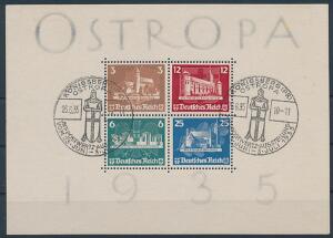 Tysk Rige. 1935. OSTROPA-blok. Stemplet. Michel EURO 900