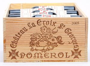 12 bts. Château La Croix St. Georges, Pomerol 2005 A hfin. Owc.