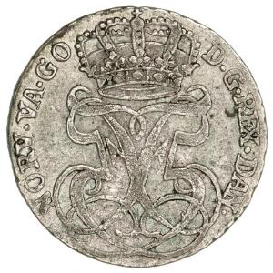 Norge, Frederik V, 24 skilling 1759, NM 14, H 2A pæn mønt