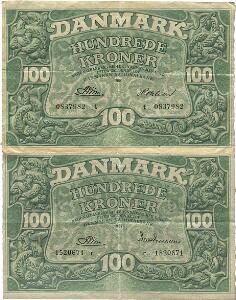 100 kr 1957 r, 1960 t, Sieg 126, Pick 39. 2