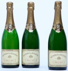 6 bts. Champagne Brut, Besserat de Bellefon 1982 A-AB bn. Oc.