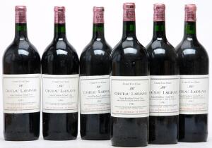 6 bts. Mg. Château Larmande, Saint-Émilion Grand Cru Classé 1985 A hfin.