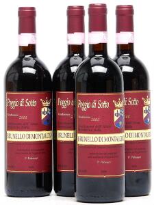 11 bts. Brunello di Montalcino Riserva, Casanuova dellAbarte, Poggio di Sotto 2006 A hfin.