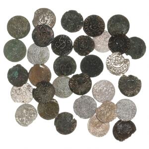 Sverige, lille samling af besittingsmynt bestående af solidusmønter, i alt 32 stk. i varierende kvalitet
