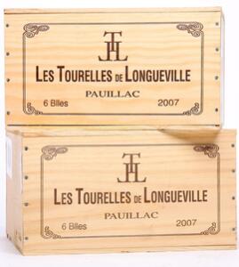 12 bts. Les Tourelles de Longueville, 2wine Ch. Pichon-Longueville Baron 2007 A hfin. Owc.