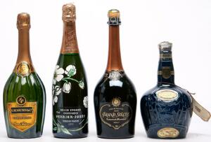 1 bt. Champagne Belle Epoque, Perrier-Jouët 1979 BC us.  etc. Total 4 bts.