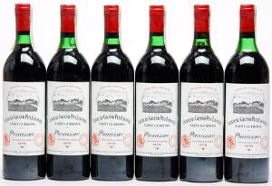 12 bts. Château Grand Puy Lacoste, Pauillac. 5. Cru Classé 1978 A-AB bn. Owc.