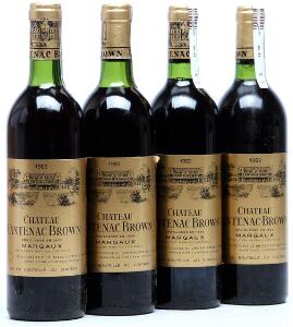 12 bts. Château Cantenac Brown, Cantenac - Margaux. 3. Cru Classé 1982 AB ts. Owc.