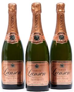 12 bts. Champagne Brut Rosé, Lanson A-AB bn. Oc.