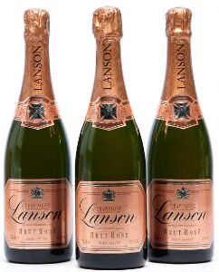 12 bts. Champagne Brut Rosé, Lanson A-AB bn. Oc.