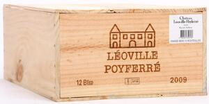 12 bts. Château Léoville Poyferré, Saint - Julien. 2. Cru Classé 2009 A hfin. Owc.