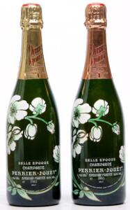 2 bts. Champagne Belle Epoque, Perrier-Jouët 1983 A hfin.