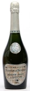 1 bt. Champagne Blason de France, Perrier-Jouët 1961 AB ts.